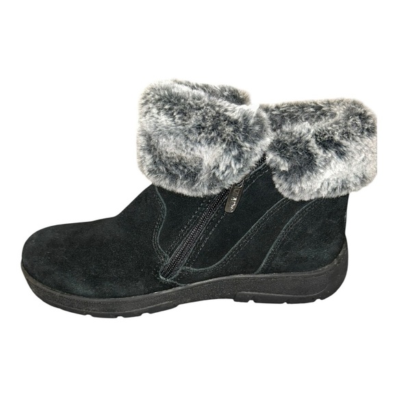 Khombu Women's Jessica Ankle Boots Faux Fur Shearling Lining size 9 - Picture 3 of 11